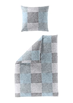 Bierbaum Komplet pościeli flanelowej w kolorze szaro-błękitnym ze sklepu Limango Polska w kategorii Pościele - zdjęcie 188267664