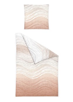 Bierbaum Komplet pościeli w kolorze brzoskwiniowo-białym z kory ze sklepu Limango Polska w kategorii Pościele - zdjęcie 188267803