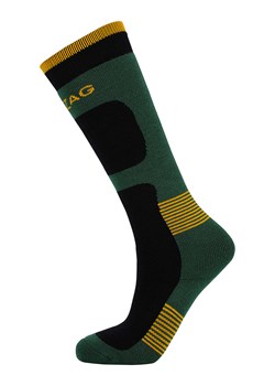 Zigzag Skarpety narciarskie "Tippy" w kolorze zielono-czarnym ze sklepu Limango Polska w kategorii Skarpetki dziecięce - zdjęcie 188268420