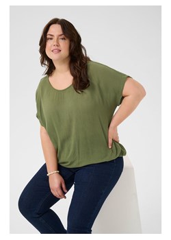 KAFFE curve Koszulka "Cami" w kolorze khaki ze sklepu Limango Polska w kategorii Bluzki damskie - zdjęcie 188271414