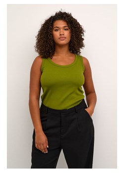 KAFFE curve Top "Carina" w kolorze oliwkowym ze sklepu Limango Polska w kategorii Bluzki damskie - zdjęcie 188271583
