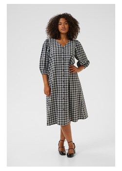 KAFFE curve Sukienka w kolorze antracytowo-kremowym ze sklepu Limango Polska w kategorii Sukienki - zdjęcie 188271872