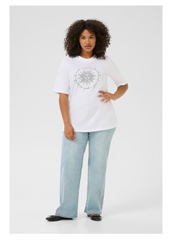 KAFFE curve Koszulka w kolorze białym ze sklepu Limango Polska w kategorii Bluzki damskie - zdjęcie 188271944