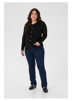 KAFFE curve Kardigan "Regina" w kolorze czarnym ze sklepu Limango Polska w kategorii Swetry damskie - zdjęcie 188271981