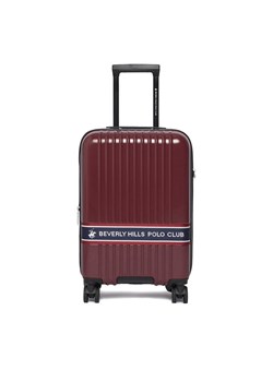 Walizka kabinowa Beverly Hills Polo Club CEO-BHPC-S-007-08-BURGUNDY Bordowy ze sklepu eobuwie.pl w kategorii Walizki - zdjęcie 188275680