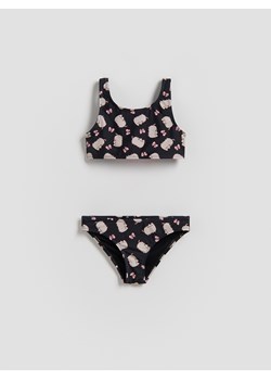 Reserved - Dwuczęściowy strój kąpielowy Pusheen - czarny ze sklepu Reserved w kategorii Stroje kąpielowe - zdjęcie 188279651