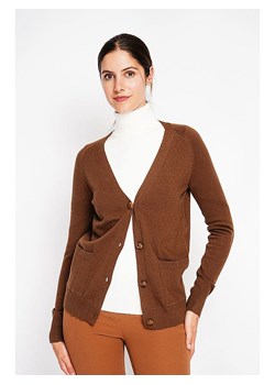 ASSUILI Kardigan w kolorze brązowym ze sklepu Limango Polska w kategorii Swetry damskie - zdjęcie 188280450