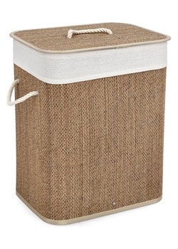 Bizzotto Kosz "Zahara" w kolorze jasnobrązowym na pranie - 40 x 50 x 30 cm ze sklepu Limango Polska w kategorii Akcesoria łazienkowe - zdjęcie 188281160