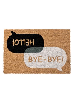 Bizzotto Wycieraczka "Hello-Bye Bye" w kolorze jasnobrązowo-czarnym z włókna kokosowego - 60 x 40 cm ze sklepu Limango Polska w kategorii Dom - zdjęcie 188281201