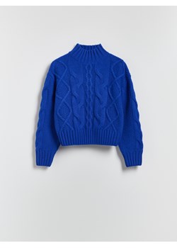 Reserved - Wełniany sweter - niebieski ze sklepu Reserved w kategorii Swetry damskie - zdjęcie 188281612
