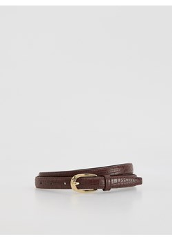 Reserved - Pasek z łączonych materiałów - brązowy ze sklepu Reserved w kategorii Paski damskie - zdjęcie 188281760