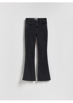 Reserved - Jeansy flare z krótszą nogawką - czarny ze sklepu Reserved w kategorii Jeansy damskie - zdjęcie 188281852