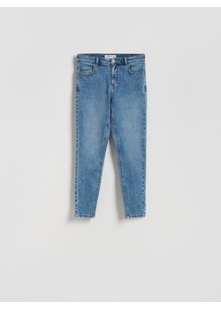 Reserved - Jeansy slim fit mid rise - niebieski ze sklepu Reserved w kategorii Jeansy damskie - zdjęcie 188281953