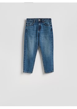 Reserved - Jeansy mom fit z krótszą nogawką - granatowy ze sklepu Reserved w kategorii Jeansy damskie - zdjęcie 188282001