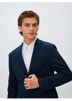 Reserved - Marynarka slim fit - granatowy ze sklepu Reserved w kategorii Marynarki męskie - zdjęcie 188282061