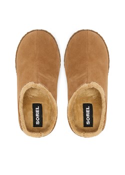 Kapcie Sorel Youth Lanner Ridge™ II NY3926 Brązowy ze sklepu eobuwie.pl w kategorii Kapcie dziecięce - zdjęcie 188282103