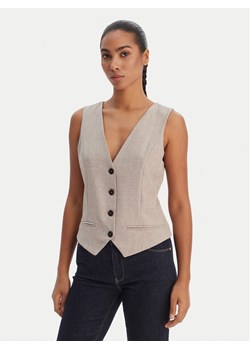 ONLY Kamizelka garniturowa Linda 15336753 Beżowy Regular Fit ze sklepu MODIVO w kategorii Kamizelki damskie - zdjęcie 188282313