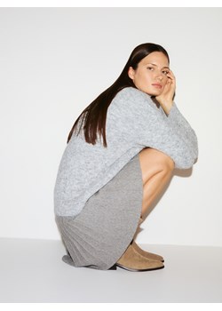 Reserved - Spódnica z wiskozą - jasnoszary ze sklepu Reserved w kategorii Spódnice - zdjęcie 188282831