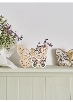 Sinsay - Dekoracja stojąca w kształcie motyla - beżowy ze sklepu Sinsay w kategorii Dekoracje - zdjęcie 188283172