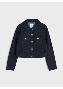 Sinsay - Jeansowa katana ze wzorem w serca - wielobarwny ze sklepu Sinsay w kategorii Kurtki damskie - zdjęcie 188283181