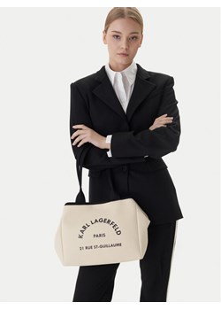 Torebka KARL LAGERFELD B1W50010 Beżowy ze sklepu eobuwie.pl w kategorii Torby Shopper bag - zdjęcie 188283250