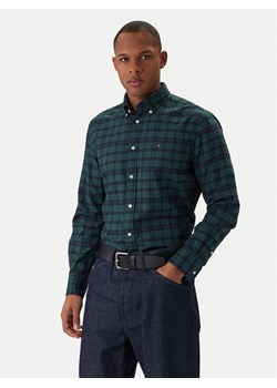 Tommy Hilfiger Koszula MW0MW41493 Zielony Regular Fit ze sklepu MODIVO w kategorii Koszule męskie - zdjęcie 188283504