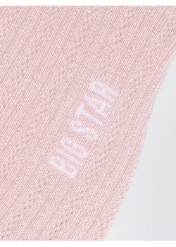 Stopki damskie ażurowe różowe Holiana 600 ze sklepu Big Star w kategorii Skarpetki damskie - zdjęcie 188284073