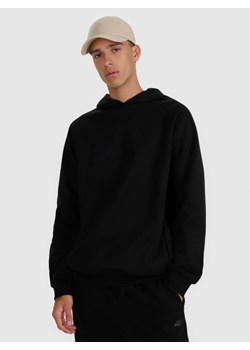 Męska bluza nierozpinana bez kaptura 4F 4FWAW25TSWSM1946 - czarna ze sklepu Sportstylestory.com w kategorii Bluzy męskie - zdjęcie 188284382