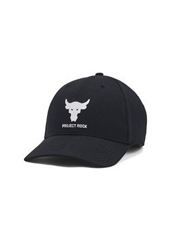 Męska czapka z daszkiem Under Armour Project Rock Trucker - czarna ze sklepu Sportstylestory.com w kategorii Czapki z daszkiem męskie - zdjęcie 188284400
