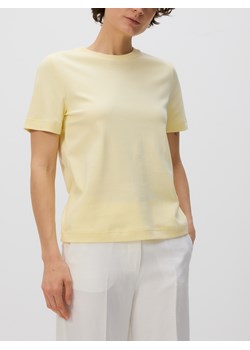 Reserved - T-shirt z bawełny merceryzowanej - kremowy ze sklepu Reserved w kategorii Bluzki damskie - zdjęcie 188284824
