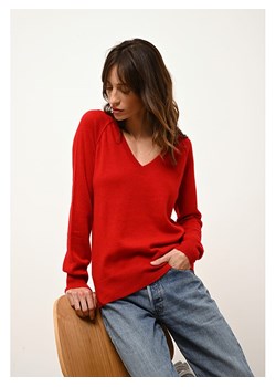 Just Cashmere Kaszmirowy sweter "Phoebe" w kolorze czerwonym ze sklepu Limango Polska w kategorii Swetry damskie - zdjęcie 188284932
