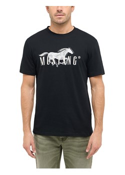 Męski T-Shirt Mustang Style Austin Black 1016279 4142 ze sklepu YouNeedit.pl w kategorii T-shirty męskie - zdjęcie 188285881