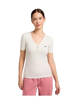 DAMSKA KOSZULKA LEE SS HENLEY ECRU 112333722 ze sklepu YouNeedit.pl w kategorii Bluzki damskie - zdjęcie 188285911