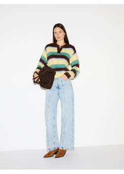 Reserved - Jeansy wide leg z przeszyciem - niebieski ze sklepu Reserved w kategorii Jeansy damskie - zdjęcie 188286484