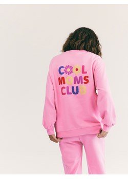 Reserved - Bluza z nadrukiem na plecach - różowy ze sklepu Reserved w kategorii Bluzy damskie - zdjęcie 188286531