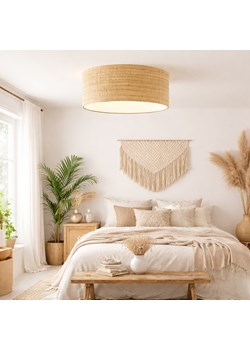 Rattanowy plafon sufitowy w stylu boho DUBAJ BOHO fi - 40 cm ze sklepu Lysne w kategorii Lampy sufitowe - zdjęcie 188286712
