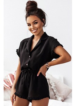 Piżama damska komplet czarny Holly PK09, Kolor czarny, Rozmiar 34, Ivon ze sklepu Primodo w kategorii Piżamy damskie - zdjęcie 188287283