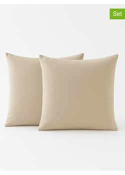 Samimi Poszewki (2 szt.) w kolorze beżowym na poduszki - 45 x 45 cm ze sklepu Limango Polska w kategorii Poduszki dekoracyjne - zdjęcie 188287383