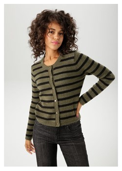 Aniston Kardigan w kolorze oliwkowo-czarnym ze sklepu Limango Polska w kategorii Swetry damskie - zdjęcie 188287612