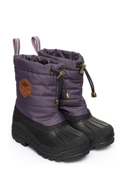 mikk-line Botki zimowe w kolorze ciemnofioletowo-czarnym ze sklepu Limango Polska w kategorii Buty zimowe dziecięce - zdjęcie 188289170