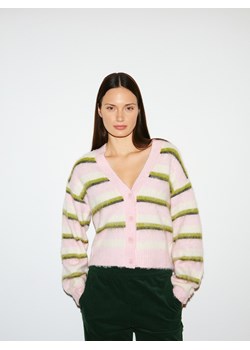 Reserved - Kardigan w paski - wielobarwny ze sklepu Reserved w kategorii Swetry damskie - zdjęcie 188289371