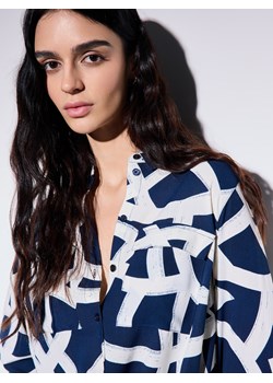 Mohito - Koszula regular fit - granatowy ze sklepu Mohito w kategorii Koszule damskie - zdjęcie 188291150