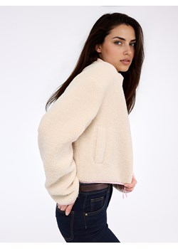 Mohito - Kremowa bluza polarowa z zamkiem - kremowy ze sklepu Mohito w kategorii Bluzy damskie - zdjęcie 188291251