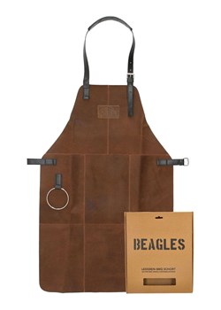 Beagles Skórzany fartuch w kolorze jasnobrązowym do grillowania ze sklepu Limango Polska w kategorii Ścierki kuchenne - zdjęcie 188293454