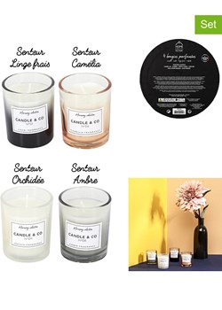 THE HOME DECO FACTORY Świece zapachowe (4 szt.) - 4 x 50 g ze sklepu Limango Polska w kategorii Świece i dyfuzory - zdjęcie 188293574