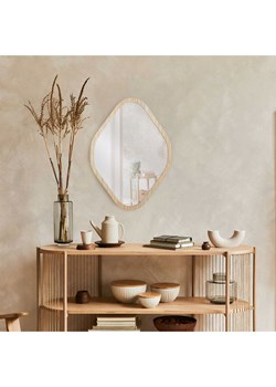 THE HOME DECO FACTORY Lustro w kolorze beżowym - wys. 60 cm ze sklepu Limango Polska w kategorii Lustra - zdjęcie 188293723