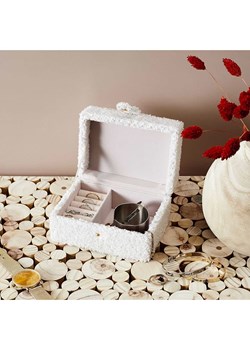 The Home Deco Kids Szkatułka w kolorze białym na biżuterię - 11 x 8 x 15 cm ze sklepu Limango Polska w kategorii Akcesoria i przechowywanie - zdjęcie 188293734