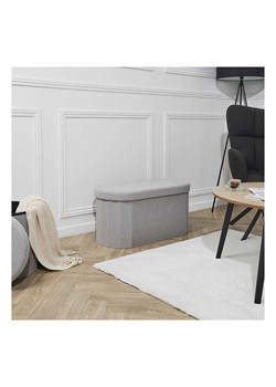 The Home Deco Kids Hocker w kolorze szarym ze schowkiem - 76 x 38 x 38 cm ze sklepu Limango Polska w kategorii Pufy i siedziska - zdjęcie 188293740