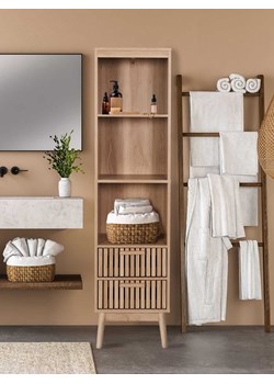 THE HOME DECO FACTORY Regał stojący "Klaus" w kolorze brązowym - 40 x 160 x 30 cm ze sklepu Limango Polska w kategorii Regały i witryny - zdjęcie 188293772