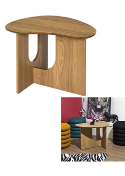 Rétro Chic Stolik "Calypso" w kolorze jasnobrązowym - 60 x 42 x 48 cm ze sklepu Limango Polska w kategorii Stoliki kawowe - zdjęcie 188294053